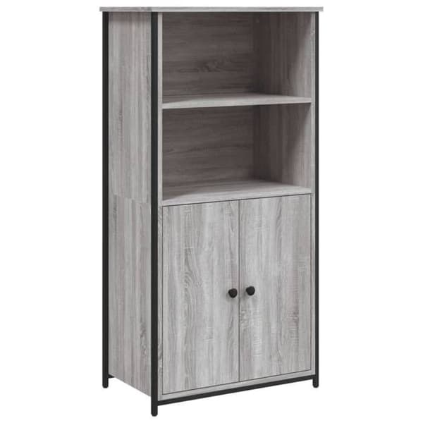Maison Exclusive - Buffé hög sonoma grå 62x36x121,5 cm ingenjörsträ