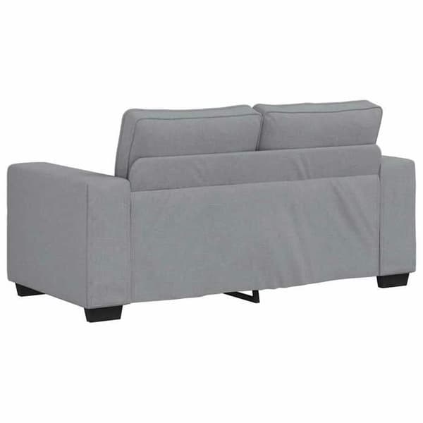 Sofa - MAISON EXCLUSIVE - Sæt med 2 dele - Polyesterstof - Træ- og metalstruktur - Lys grå Ljusgrått