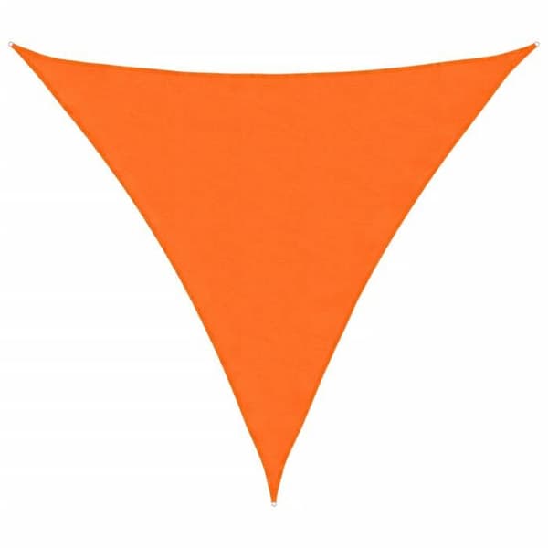 Skuggsegling - Exklusivt Hem - PU-belagd Oxford-tyg - Triangulär 4x4x4 m - UV-skydd orange