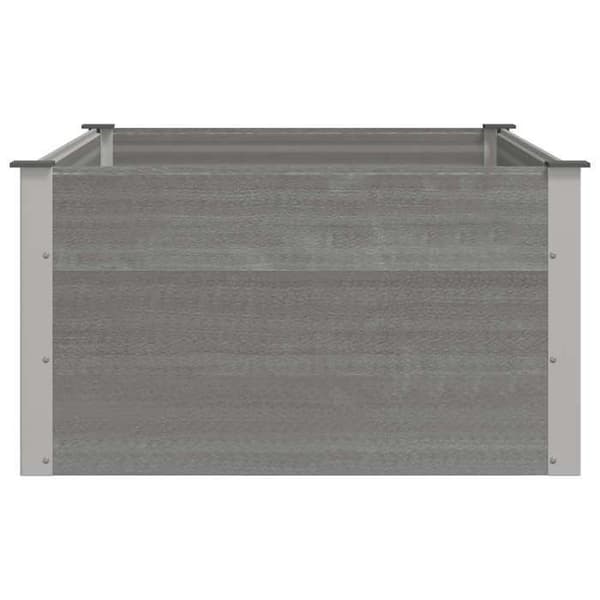 Höjd trädgårdssäng - EXKLUSIV HEM - 150x100x54 cm - WPC (komposit) - Grå - Väderbeständig Grå