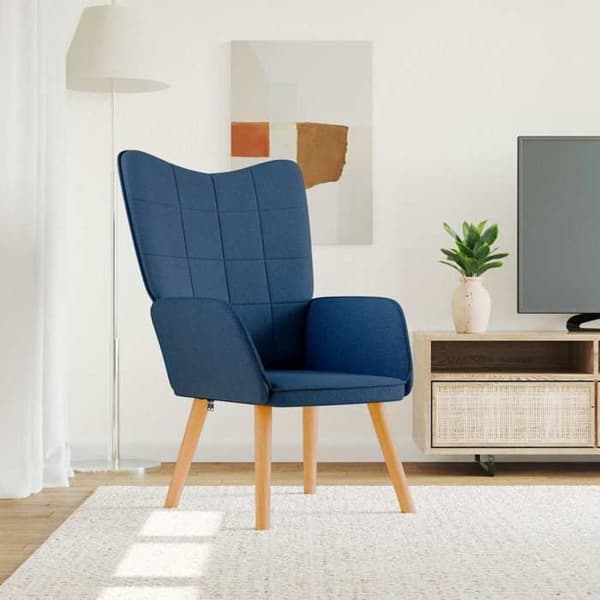 Maison Exclusive - Avkopplingsstol Blå Tyg Blå
