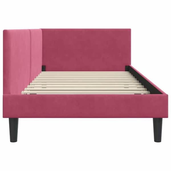 Maison Exclusive - Hörnsängram Bordeaux 80 cm x 200 cm Sammet