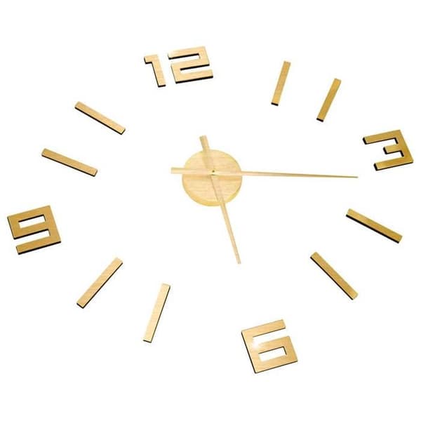 Maison Exclusive - Väggklocka 3D Modern Design Guld 100 cm XXL
