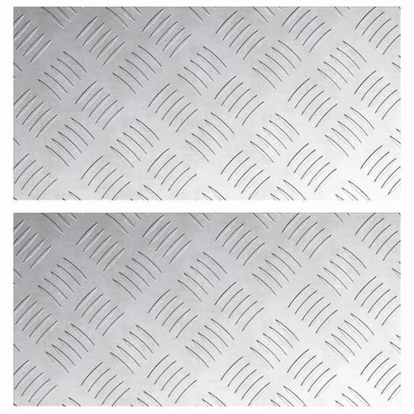 Maison Exclusive - Gåflade 2 stk 40 x 20 cm Sølv Aluminium Rektangulær Silver