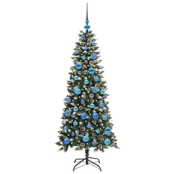 Konstgjord julgran - EXKLUSIV HEM - Nutida - 150 cm - PVC & stål - Varmvit LED USB Grön