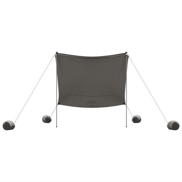 Maison Exclusive - Strandmarkise med grå sandankre 214x236 cm