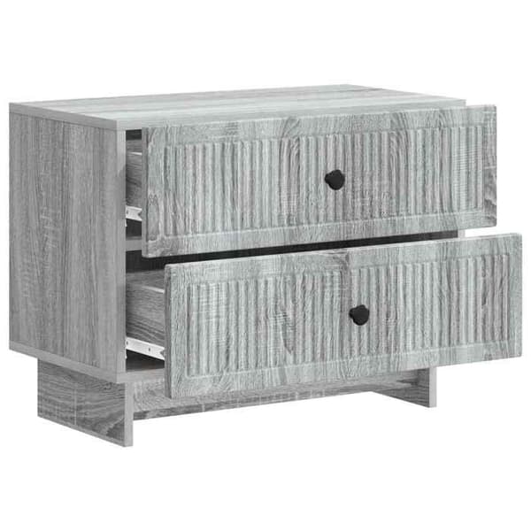 Sengebord - EKSKLUSIVT HUS - Sonoma - Grå Sonoma - Spånplader - 62 x 34,5 x 47,5 cm Sonoma grå
