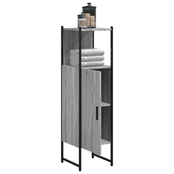 Maison Exclusive - Badeværelsesskab sonoma grå 33x33x120,5 cm