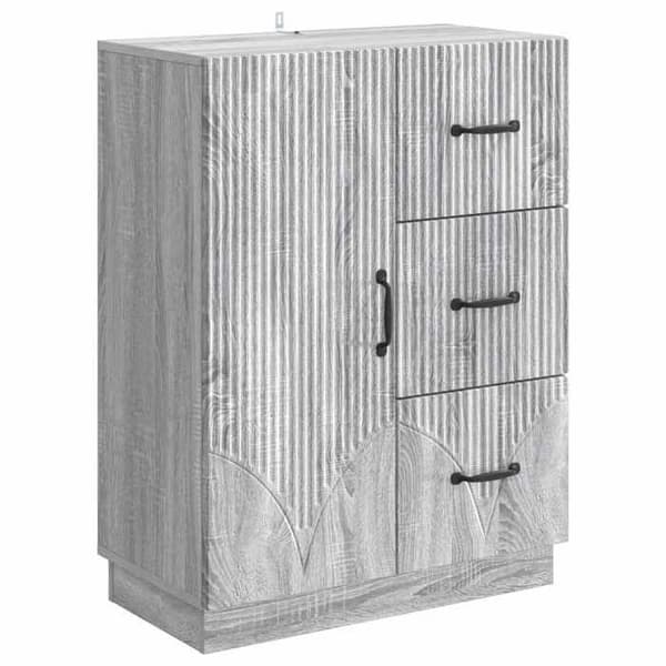 Maison Exclusive - Buffé Sonoma grå 66 x 34,5 x 87 cm Ingenjörsträ