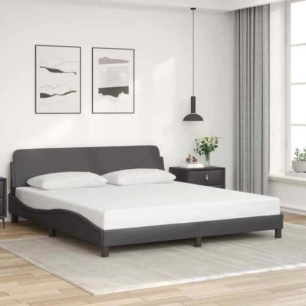 Maison Exclusive - Dover sengestel grå 180x200 cm i kunstlæder Grå