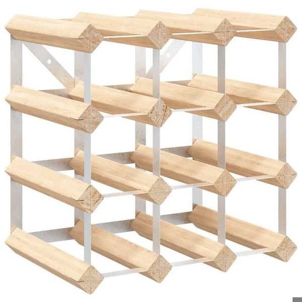 Maison Exclusive - Flaskställ för 12 flaskor i solid Pinède