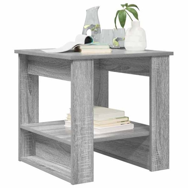 Bord - EKSKLUSIV HUS - Grå Sonoma 51 x 50 x 50 cm - Ingeniørtræ - Rektangulær Gris Sonoma