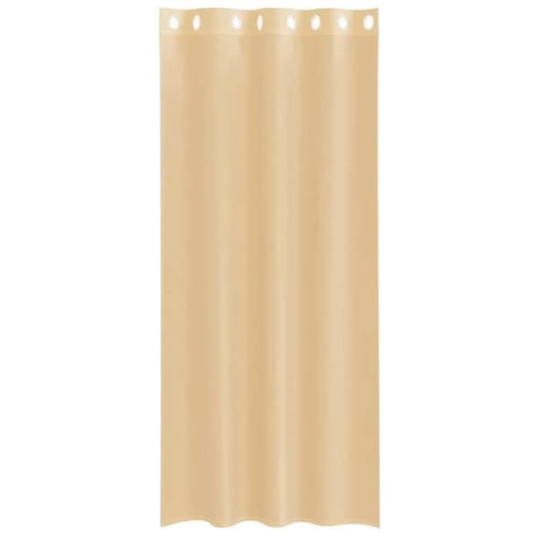 Maison Exclusive - Gardiner i voile med öglor 2 st sand Sand