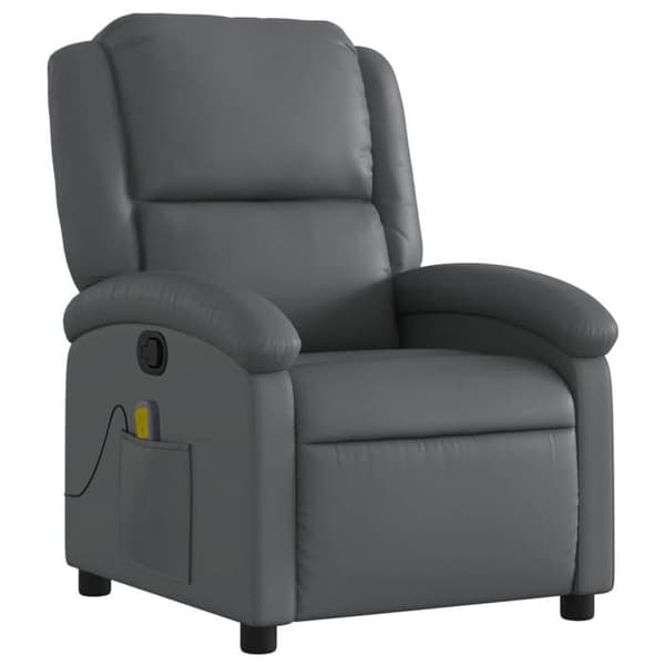 Maison Exclusive - Grå Similær Læder Massage Stol