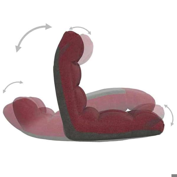 Maison Exclusive - Rød bordeaux stof foldestol