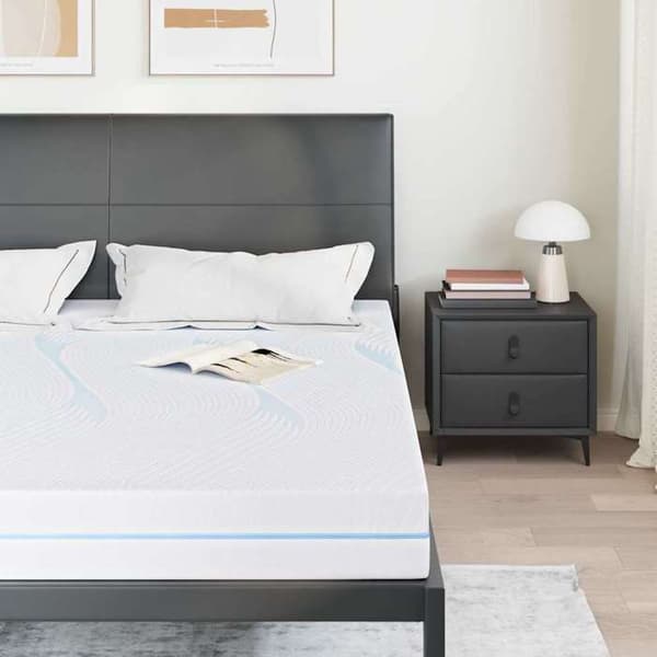 Maison Exclusive - Mellemhård madras 200 x 200 cm Hvid