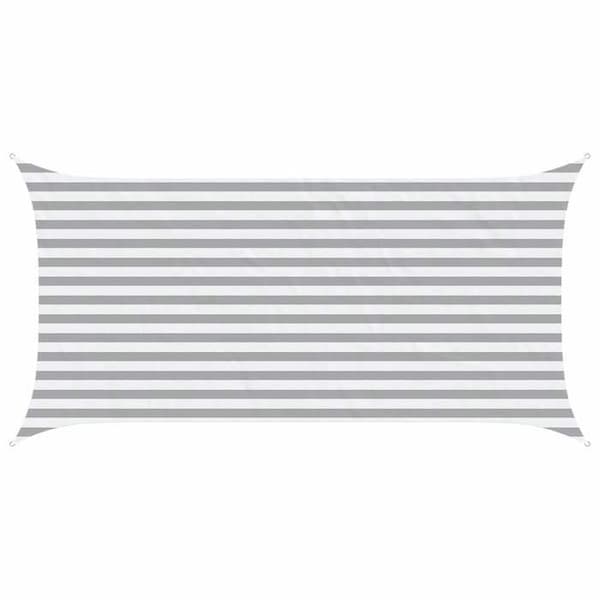 Maison Exclusive - Ljusgrå och vit skugga 2 x 4 m