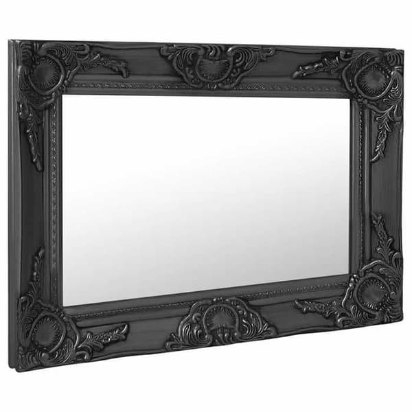 Maison Exclusive - Barok stil vægspejl 60x40 cm sort Svart