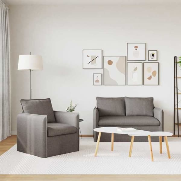Maison Exclusive - 2-delars Soffset i Taupe Tyg