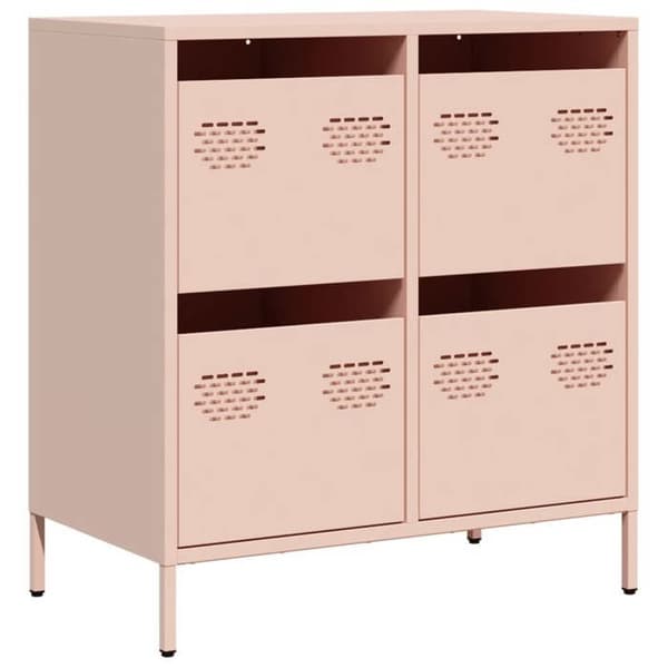 Maison Exclusive - Buffet rosa 68x39x73,5 cm koldvalset stål