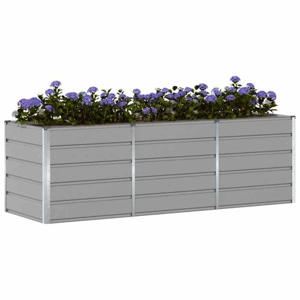 Maison Exclusive - Vaasi Harmaa 240 x 80 x 75 cm Teräs