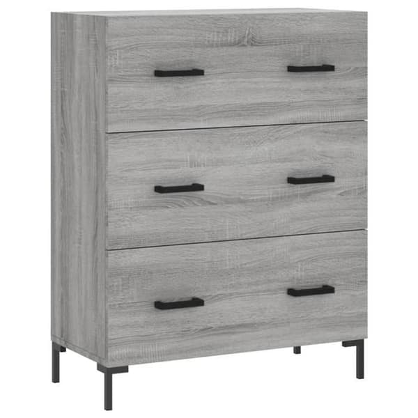 Maison Exclusive - Buffé Sonoma Grå 69,5x34x90 cm Ingenjörsträ