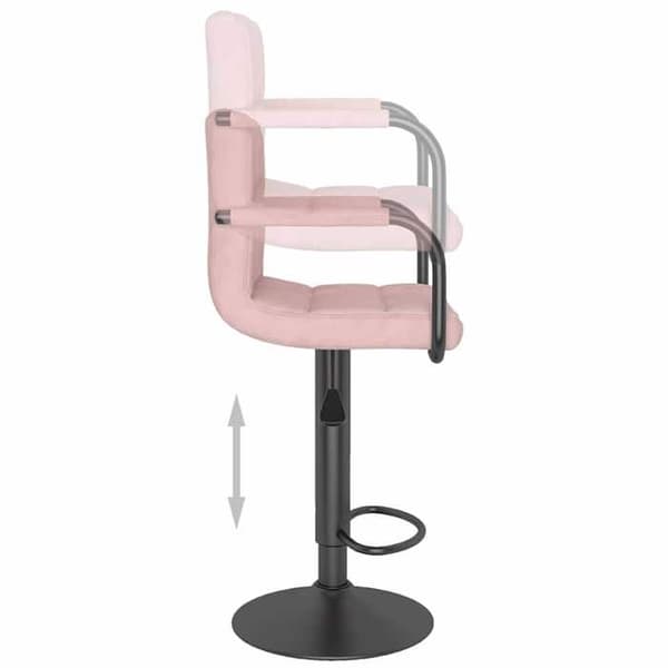 Maison Exclusive - Barstol Rosa Sammet