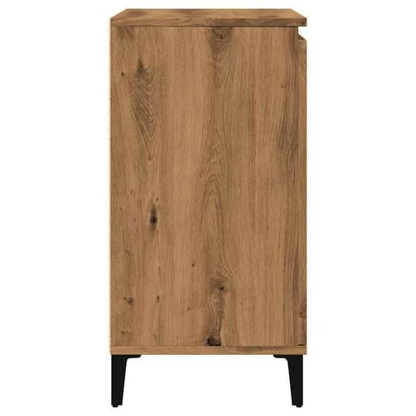 Maison Exclusive - Buffet i egetræ, håndlavet 60x35x70 cm, ingeniørtræ
