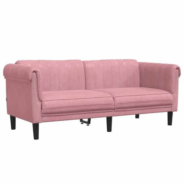 Maison Exclusive - Set med 2 soffor i rosa sammet