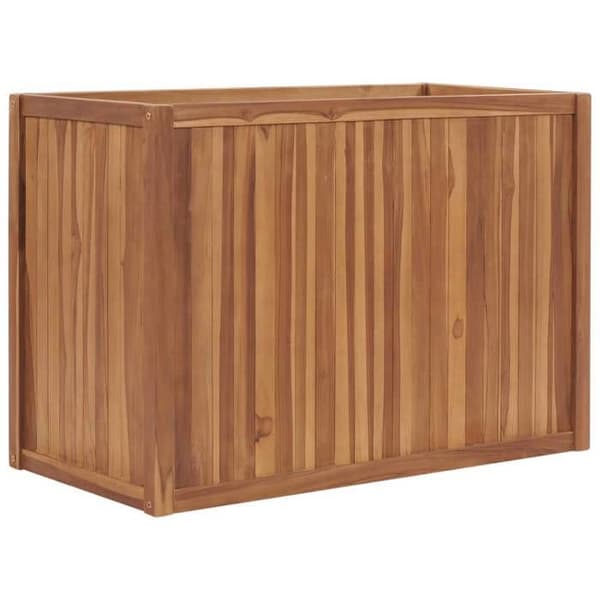 Maison Exclusive - Hævet seng 100x50x70 cm Solid teaktræ