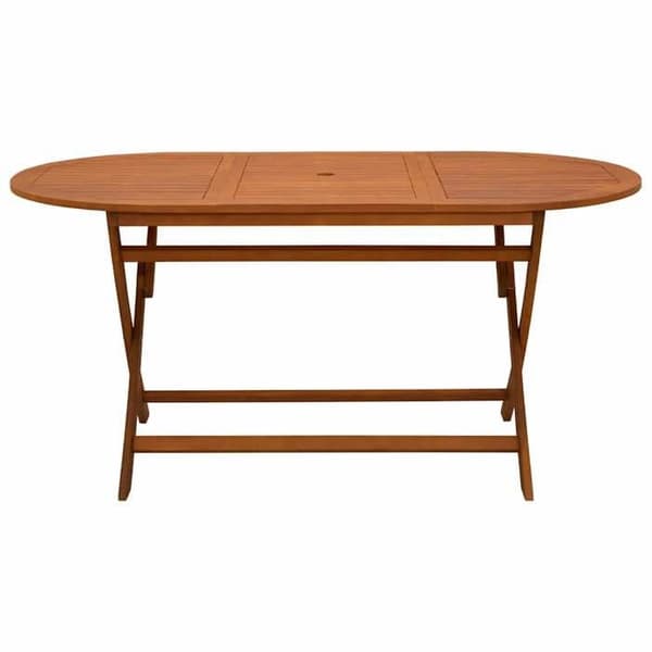 Maison Exclusive - Fällbord för trädgård 160x85x75 cm Massivt eukalyptusträ