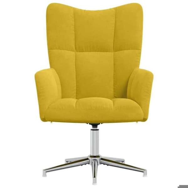 Maison Exclusive - Stol til afslapning i sennepsgul velour