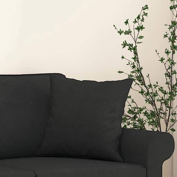 Maison Exclusive - Dekorative puder sæt af 2 Sort 40x40 cm Stof