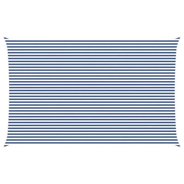 Maison Exclusive - Blå och Vit Skuggtält 5 x 8 m 100 % polyester Oxford