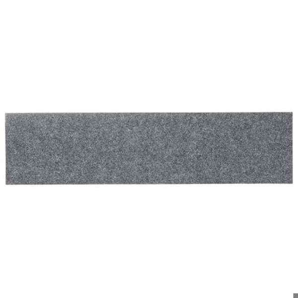 Maison Exclusive - Självhäftande trappmattor 15 stycken 76 x 20 cm Ljusgrå Rektangulär