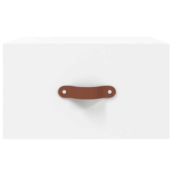 Maison Exclusive - Väggmonterad sängbord vit 35x35x20 cm Vit