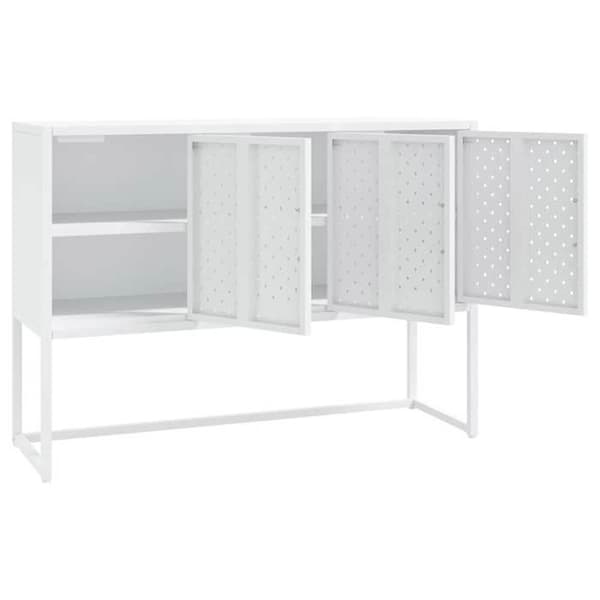 Maison Exclusive - Valkoinen buffet 105x35x75 cm Teräs