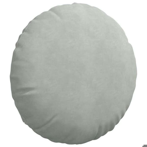 Istuinalusta - EXKLUSIIVINEN KOTI - Pyöreä Ø50 x 19 cm - Vaaleanharmaa sametti - 2 kpl pakkaus - Polyesteritäyte Ljusgrått