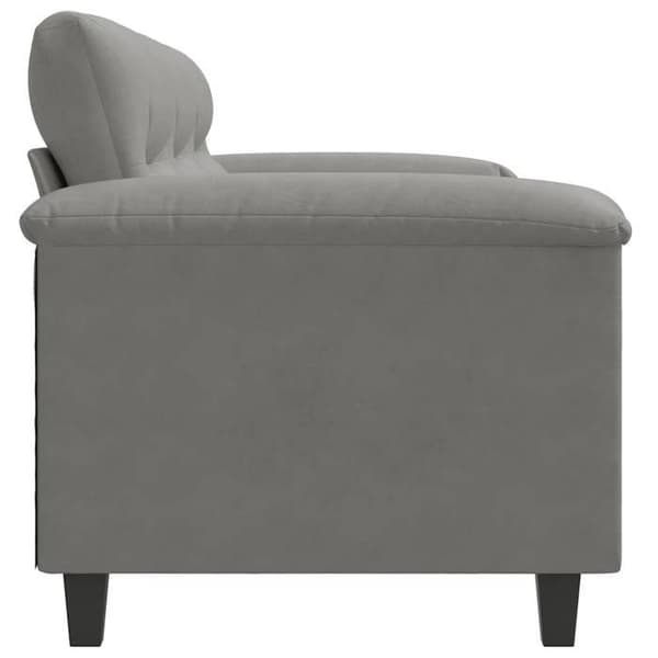 Maison Exclusive - Soffa 3-sits Grå mörk 180 cm Mikrofiber