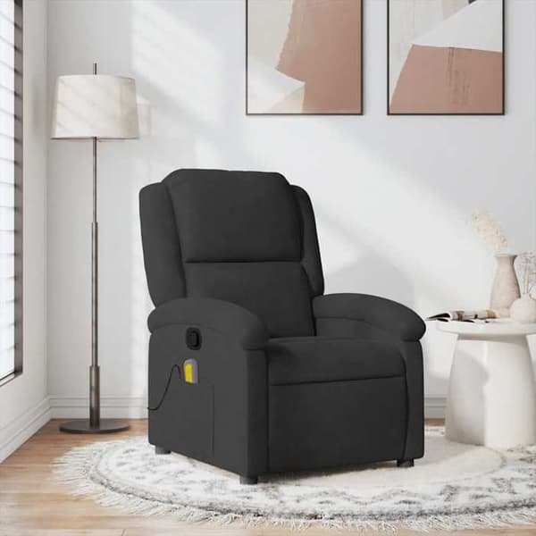 Maison Exclusive - Sort velour massage stol med hældning