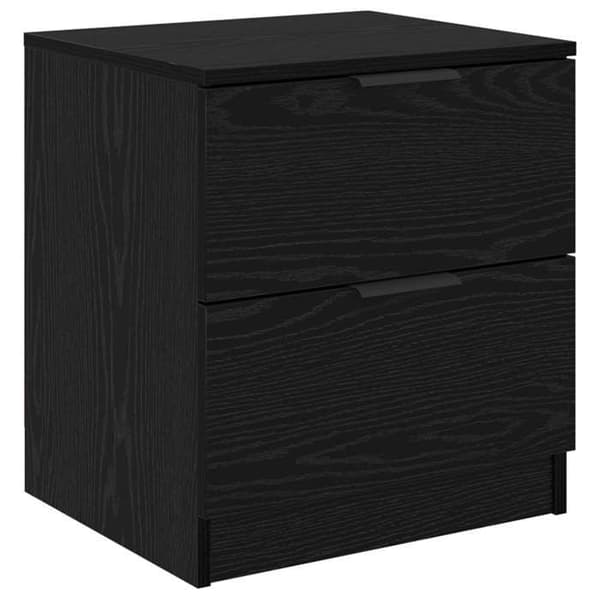 Maison Exclusive - Natbord 2 stk Sort eg 45 x 39 x 50cm