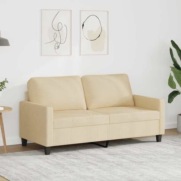 Maison Exclusive - 2-personers sofa Creme 140 cm Stof