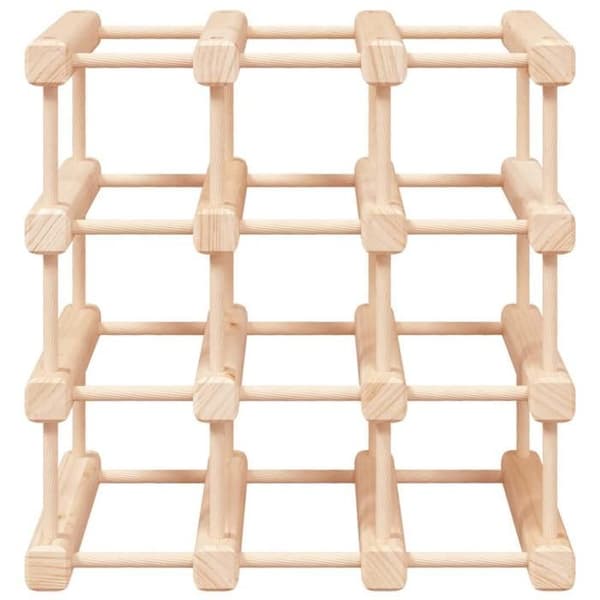 Maison Exclusive - Vinlåda för 12 flaskor 36x23x36 cm massiv furu