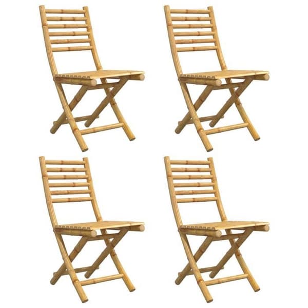 Maison Exclusive - Fällbara stolar 4 stycken 43x54x88 cm Bambus