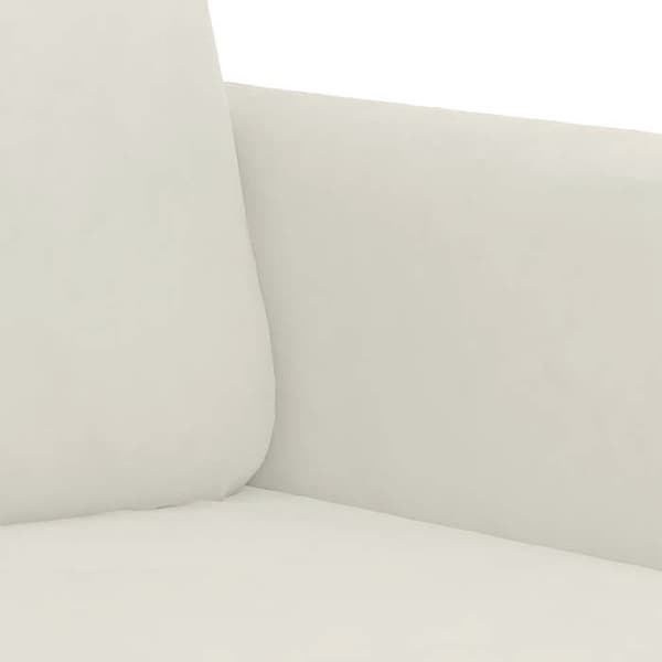 Maison Exclusive - 2-paikkainen sohva, kerma 140 cm sametti