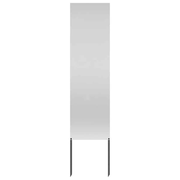 Trädgårdsskärm - EXKLUSIV HEM - Silverfretwork - 32 x 140 cm - Matt stål - Silverfärgad Silver