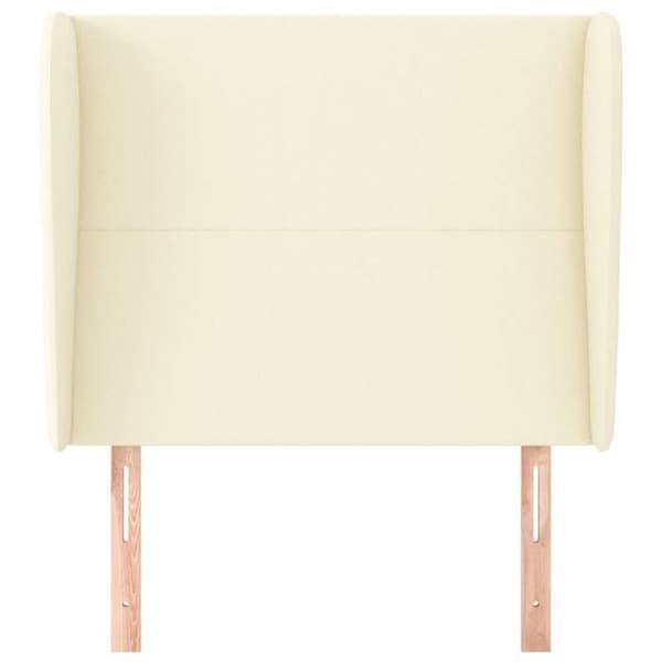 Maison Exclusive - Hovedgærde med ører Creme 103x23x118/128 cm Simililæder Grädde
