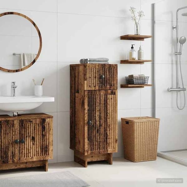 Maison Exclusive - Förvaringsmöbel för Badrum EDE Gamla Trä Gammalt trä