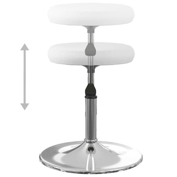 Maison Exclusive - Matstolar set om 4 vita i konstläder
