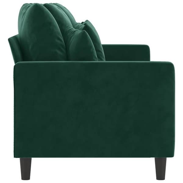 Maison Exclusive - Soffa 3-sits Grön mörk 180 cm Sammet